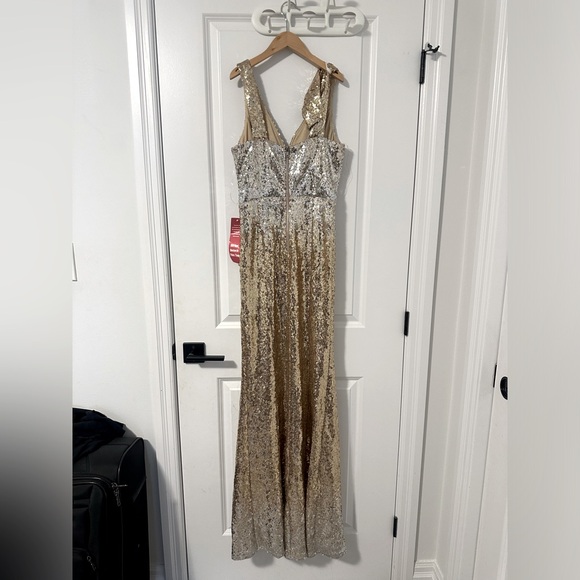 Brand new!! Prom/ Fancy Gold Dress or Gown - Picture 2 of 2